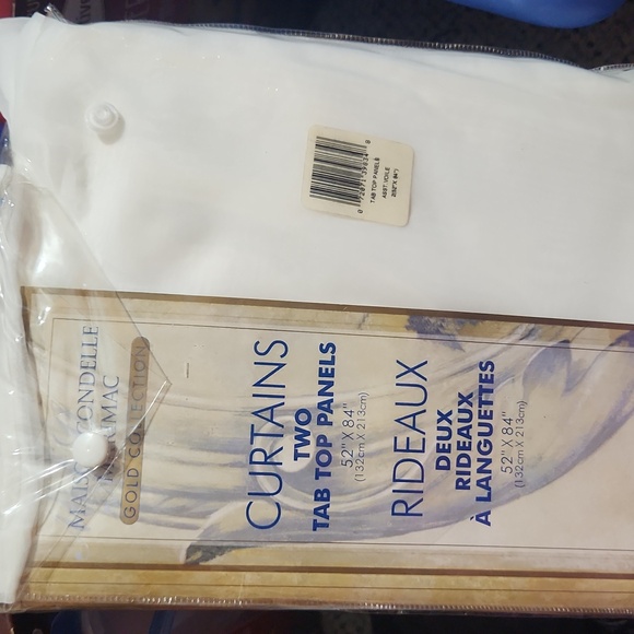 Curtains two tab top panels - Picture 2 of 2